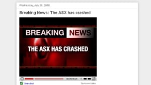 The ASX has crashed